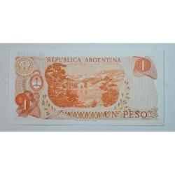 Cédula da  Argentina 1 peso 1974 P293 FE