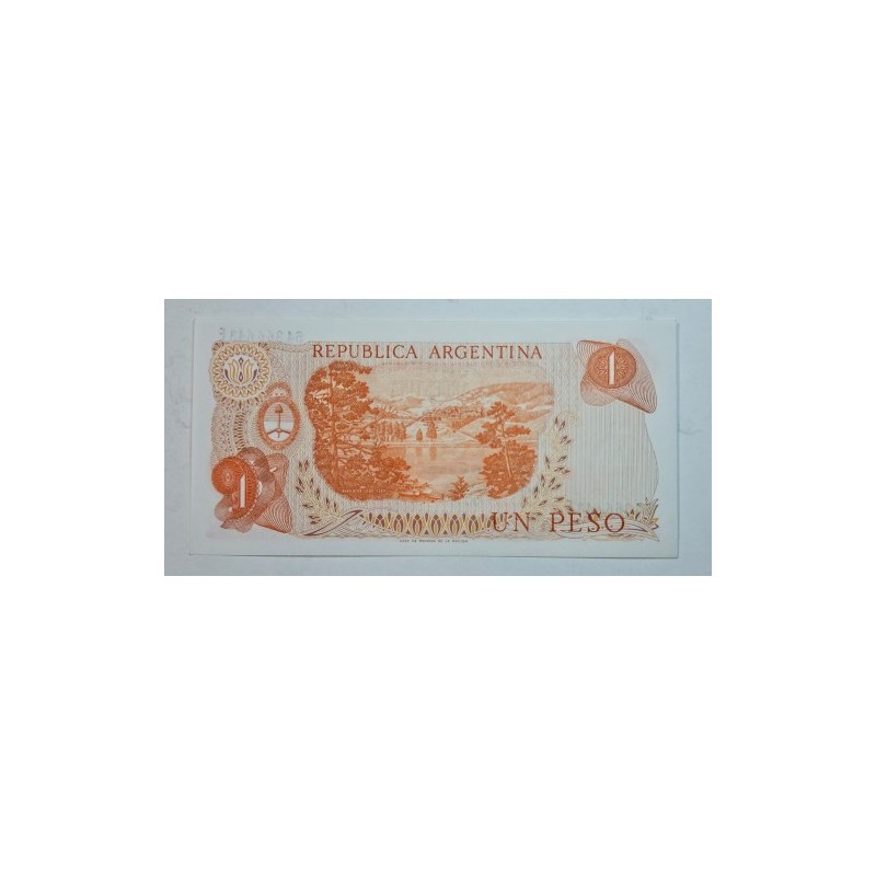 Cédula da  Argentina 1 peso 1974 P293 FE