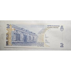Cédula da Argentina 2 pesos convertibles P346a FE