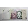 Cédula da Argentina 5 pesos convertibles P347a FE