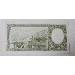 Cédula da Argentina 50 pesos P276 FE