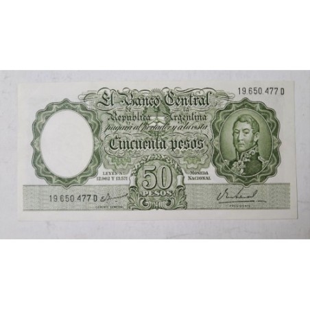 Cédula da Argentina 50 pesos P276 FE