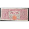 Cédula da Itália 100 liras 1944 P75 Mbc escassa