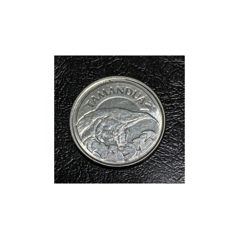 V432 Moeda Brasil 10 Cruzeiros 1993 Tamanduá Bandeira