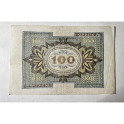 Cédula da Alemanha 100 Marcos 1920