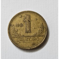 Moeda Brasil 1 cruzeiro 1951 V232 MBC