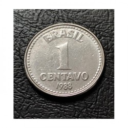 Moeda Brasil 1 centavo 1988 data dificil