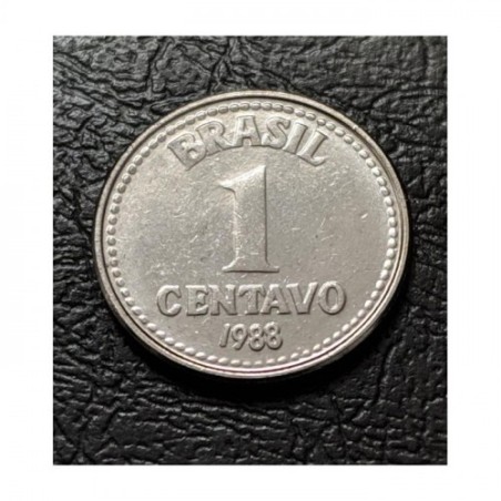 Moeda Brasil 1 centavo 1988 data dificil