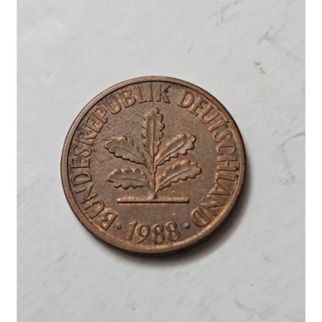 Moeda da Alemanha 2 pfenning 1988