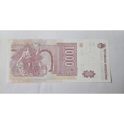 Cédula da Argentina 1000 australes SFE