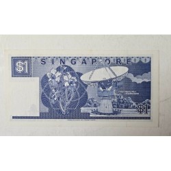 Cédula de Cingapura 1 dólar P18 FE 1987