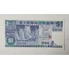 Cédula de Cingapura 1 dólar P18 FE 1987