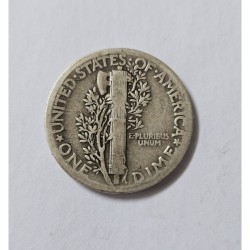 Moeda dos Estados Unidos 1 Dime 1934 prata Mercury