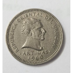 Moeda do Uruguai 1 peso 1960