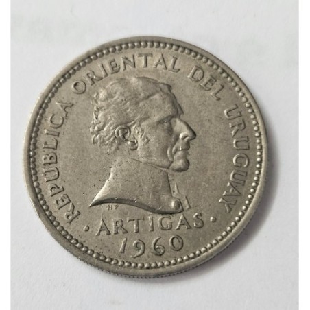 Moeda do Uruguai 1 peso 1960