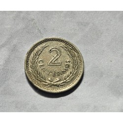 Moeda do Uruguai 2 centesimos 1953
