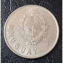 Moeda do Uruguai 1 peso 1980