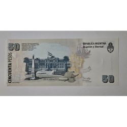 Cedula da Argentina 50 pesos P356 FE