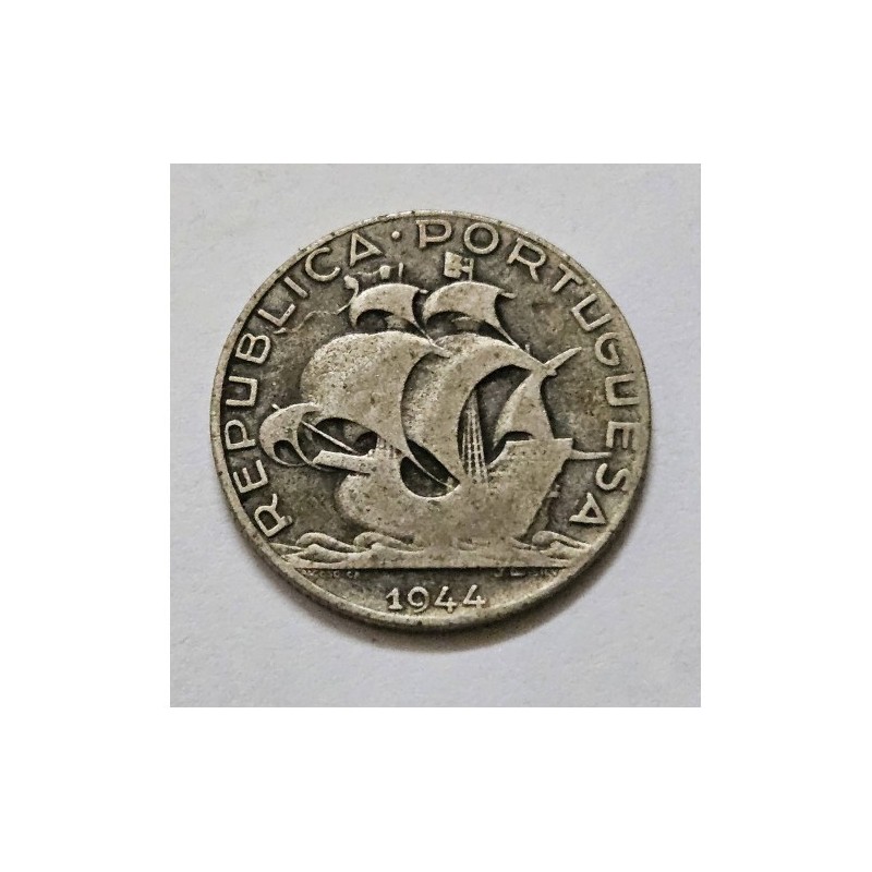 Moeda de Portugal 250 escudos 1944 prata