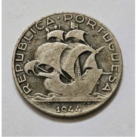 Moeda de Portugal 250 escudos 1944 prata