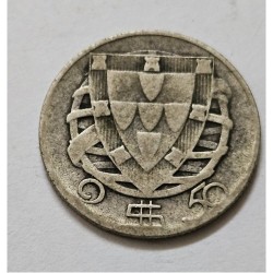 Moeda de Portugal 250 escudos 1944 prata