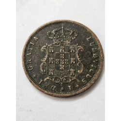 Moeda de Portugal V réis 1868 KM513