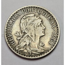 Moeda de Portugal 1 escudo KM578 1951