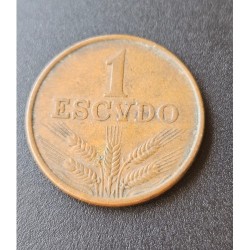 Moeda de Portugal 1 escudo 1974 MBC