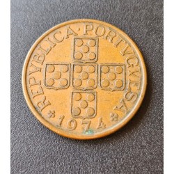 Moeda de Portugal 1 escudo 1974 MBC