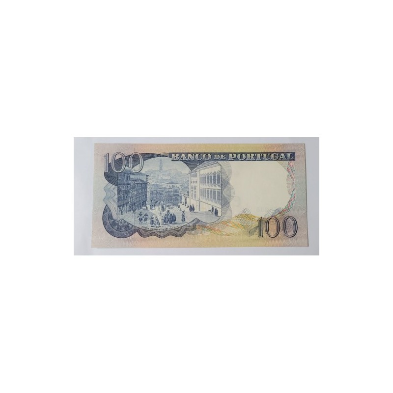 Cédula de Portugal 100 escudos ouro 1965 P169 Soberba