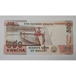 Cédula do Malawi 500 kwatcha Fe P61