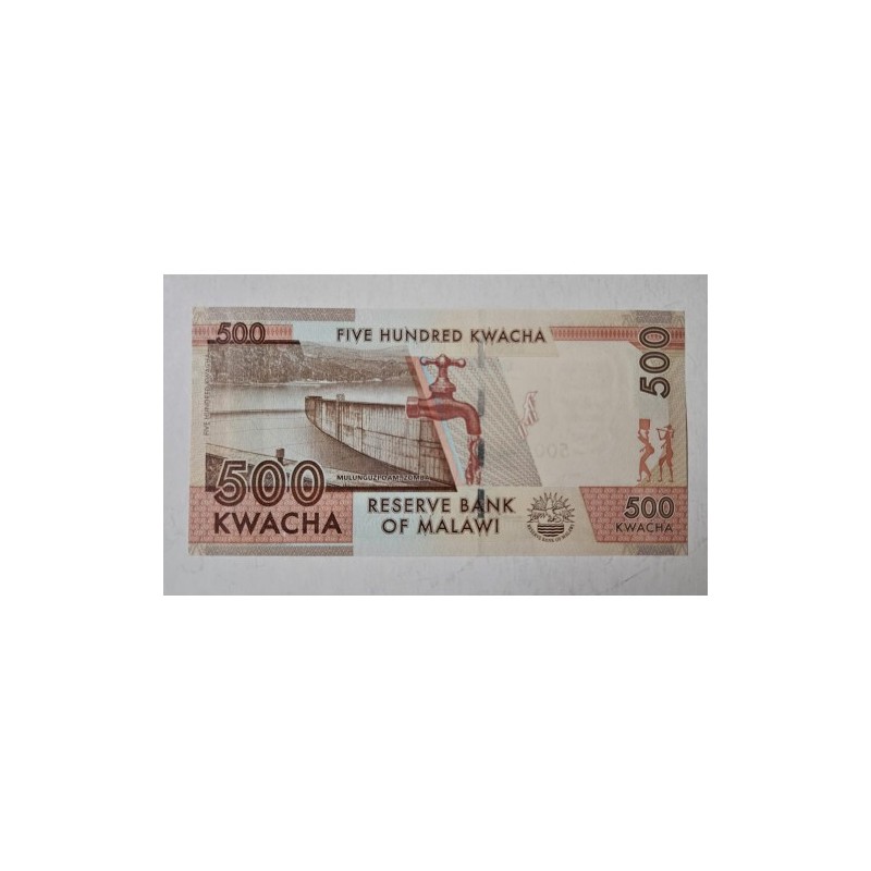 Cédula do Malawi 500 kwatcha Fe P61