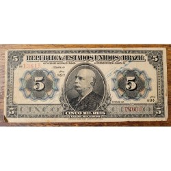 Cédula Brasil 5 mil reis R095 Bc-mbc