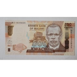 Cédula do Malawi 500 kwatcha Fe P61