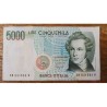 Cédula da Itália 5000 liras P111 Mbc