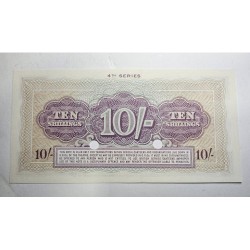 Cédula da Inglaterra 10 shillings British Armed Forces FE