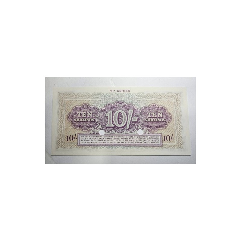 Cédula da Inglaterra 10 shillings British Armed Forces FE
