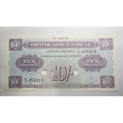 Cédula da Inglaterra 10 shillings British Armed Forces FE