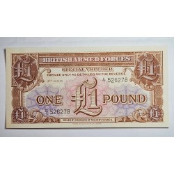 Cédula da Inglaterra segunda guerra mundial British Armed Forces 3 tipo FE