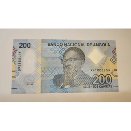 Cedula de Angola 200 kwanzas polímero FE