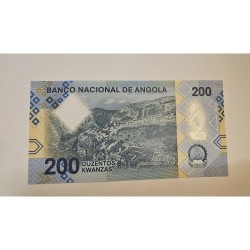 Cedula de Angola 200 kwanzas polímero FE