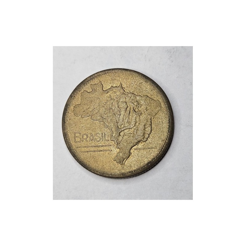 Moeda Brasil 2 cruzeiros 1956 Modulo Maior Escassa V251