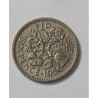 Moeda da Inglaterra 6 pence 1956 Rainha Elizabeth II