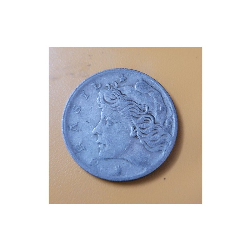 Moeda Brasil 10 centavos 1967 MBC