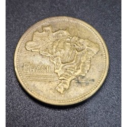 V249 Moeda Brasil 2 cruzeiros 1954 Bronze Aluminio MBC