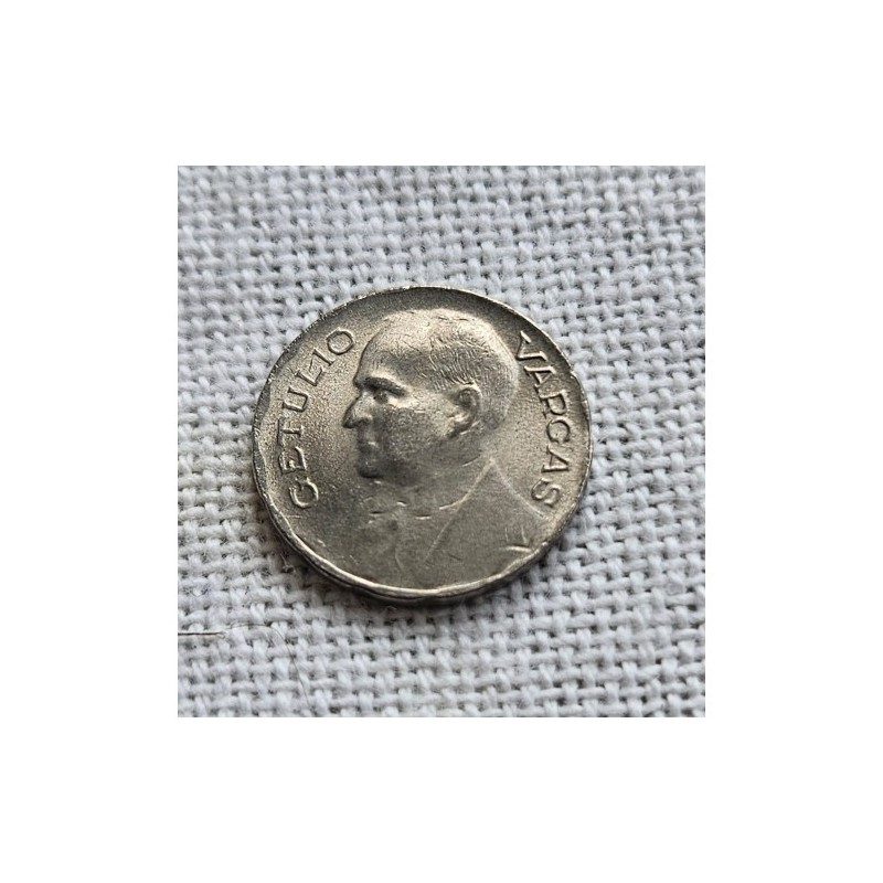 V164 Moeda Brasil 100 reis 1940 Flor de Cunho