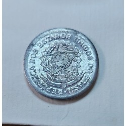 V269 Moeda Brasil 50 centavos 1957 aluminio S-FC