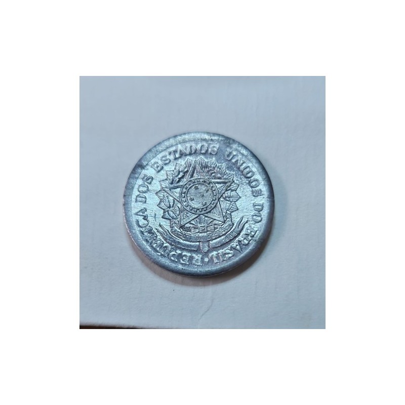 V269 Moeda Brasil 50 centavos 1957 aluminio S-FC