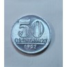 V269 Moeda Brasil 50 centavos 1957 aluminio S-FC