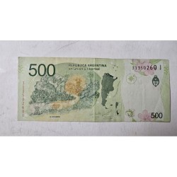 Cédula da Argentina 500 pesos mbc